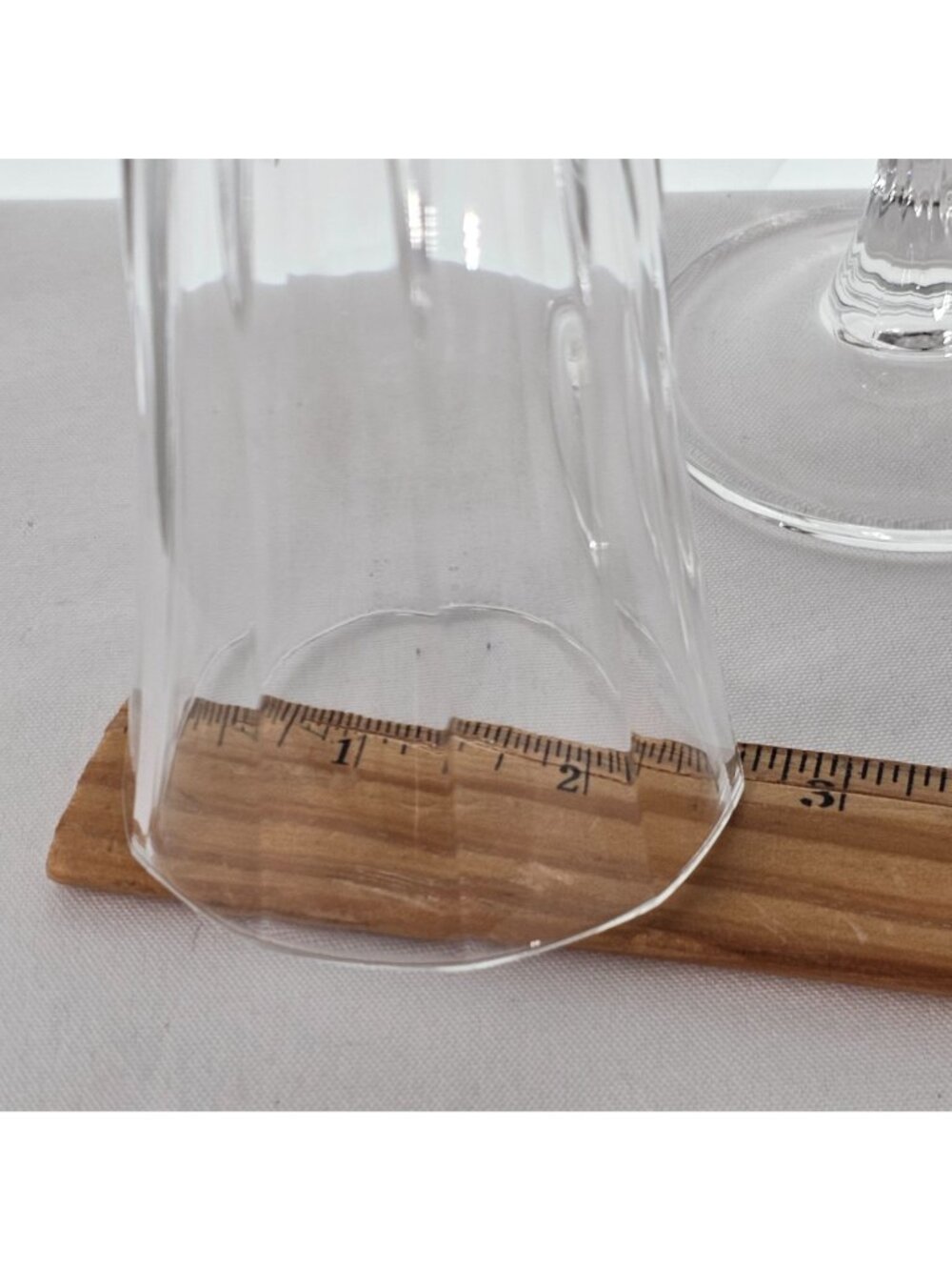 2 RCR Recital Champagne Glasses 9" Royal Crystal Rock flutes cut glass glam vtg - Picture 11 of 11
